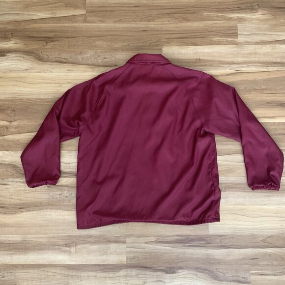 Florida State University FSU Windbreaker Men’s XL Garnet Red 1970's Chalk Line - Picture 4 of 15